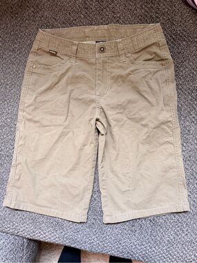 Kuhl Kids Tan Flat Front Utility Shorts